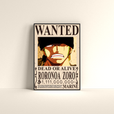 Roronoa Zoro – One Piece Wanted Poster